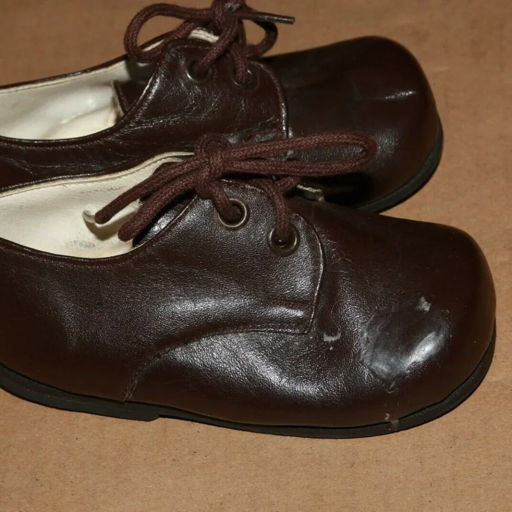 Vintage brown oxford shoes baby boy dressy 6-9m Calzado de Lujo